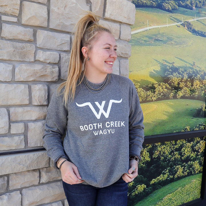 Booth Creek Wagyu Grey Crewneck